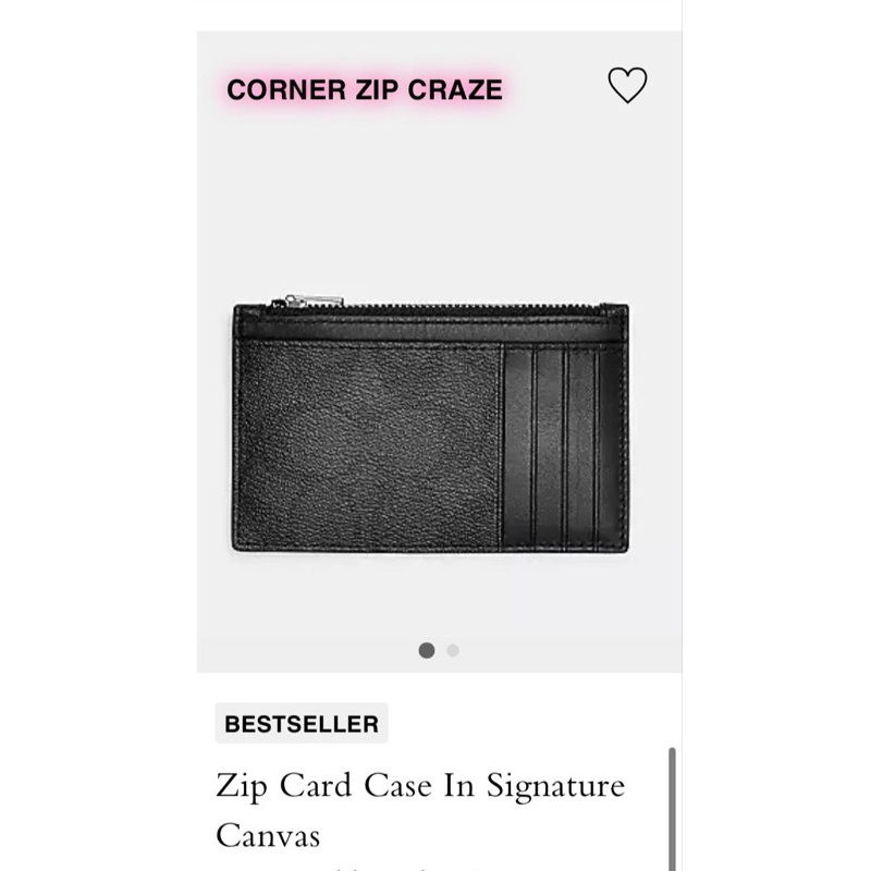 coach card holder