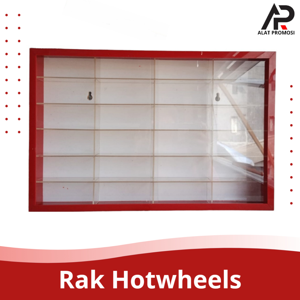 Rak Hotwheels Akrilik / Rak Diecast / Rak Mobil Hotwheels Pintu Sleeding
