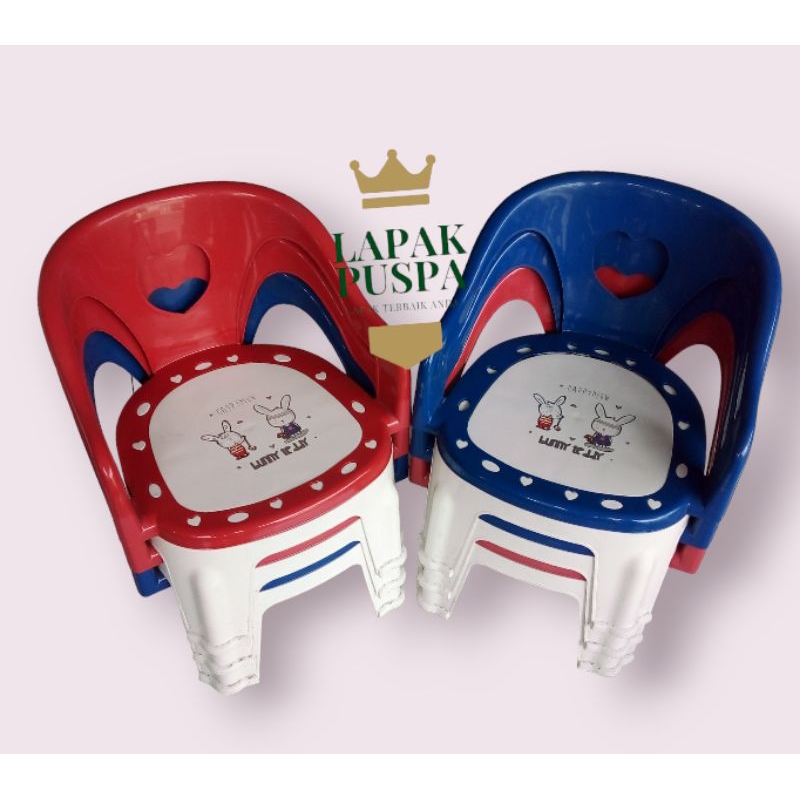 kursi anak pendek sandar sender senderan gambar karakter
