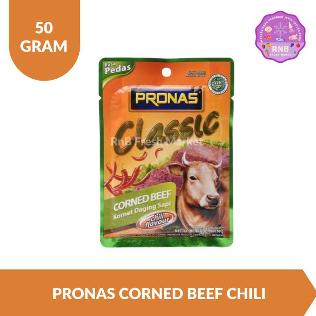 

Pronas Classic Corned Beef Chili Flavour Netto 50 Gram