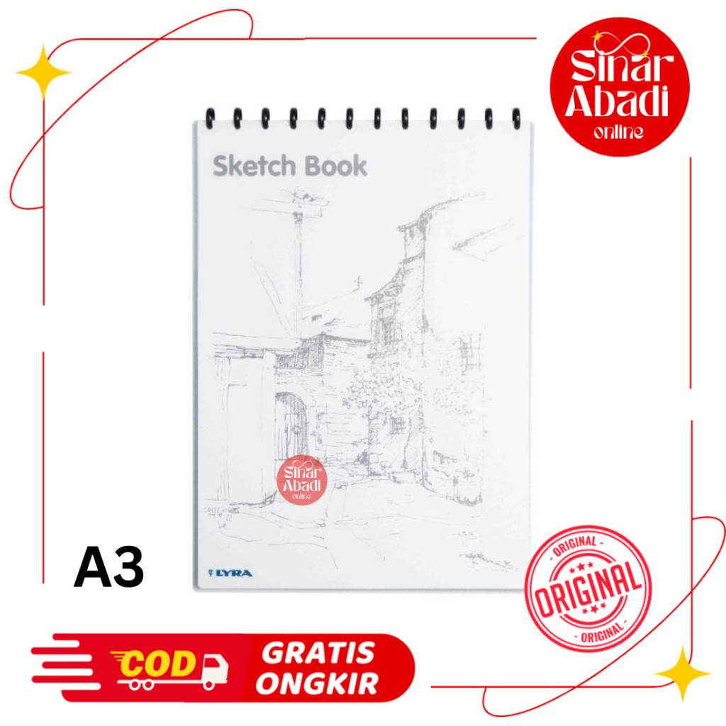 

BUKU GAMBAR SKETSA / SKETCH BOOK LYRA A3 30 LEMBAR