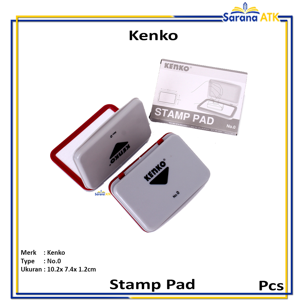 

Kenko - Bak Tinta Bantalan Stempel No.0 Stamp Pad - Pcs