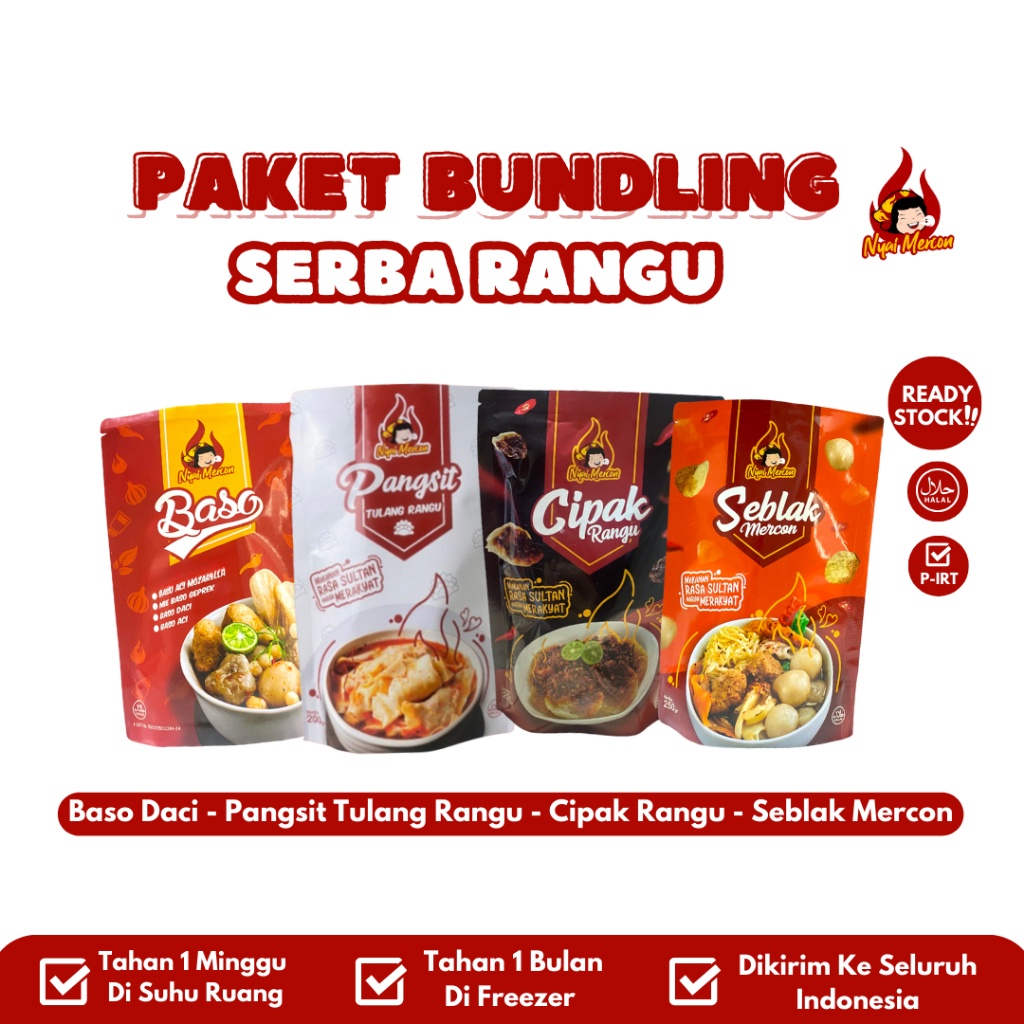 

HOT Product SERBA RANGU NYAI MERCON DACI CIPAK PANGSIT RANGU SEBLAK