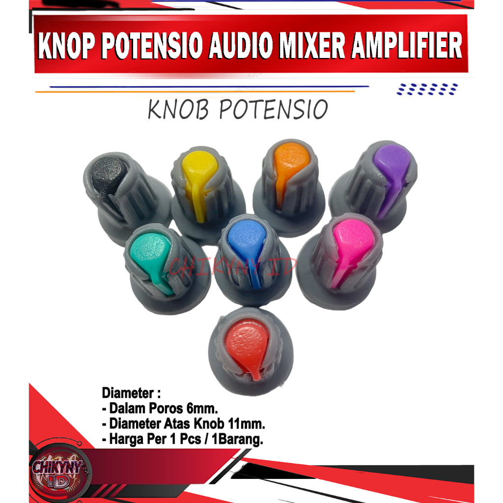KNOP POTENSIO AUDIO MIXER AMPLIFIER KNOB POTENSIO