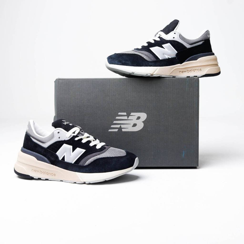 SEPATU NEW BALANCE 997R BLACK GREY SILVER U997RHC ORIGINAL BNIB FULL TAG BARCODE BAHAN LEATHER KULIT