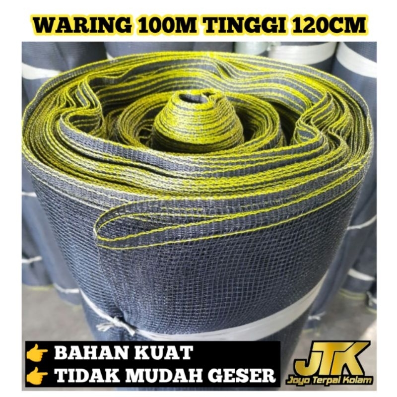 Jaring Waring hitam 1 Roll 120cm x 100m GRADE A waring pagar tanaman waring pagar kandang ayam jarin