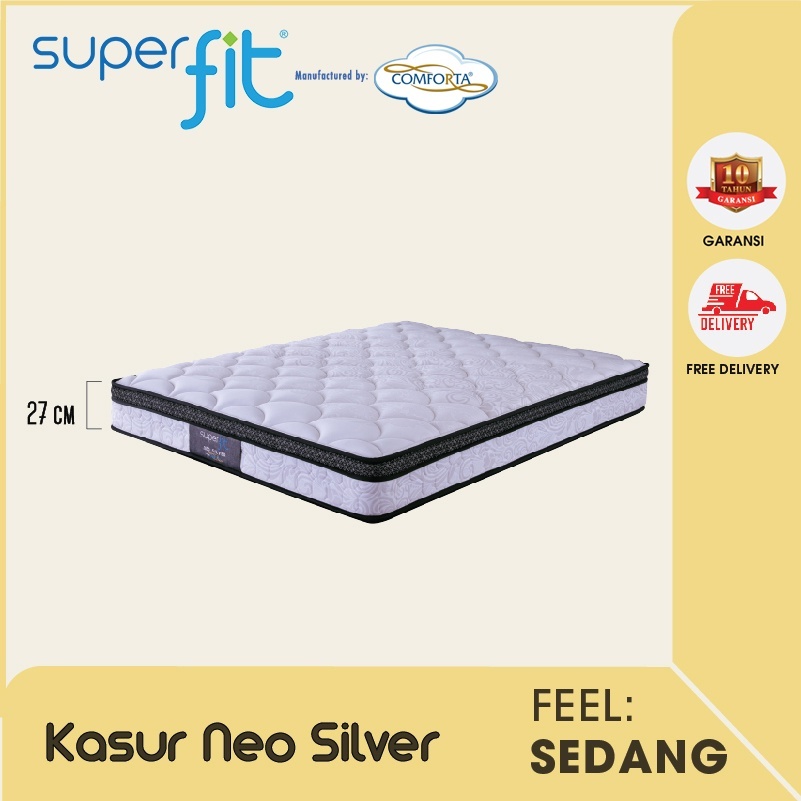 Comforta Kasur Spring Bed Superfit Neo Silver