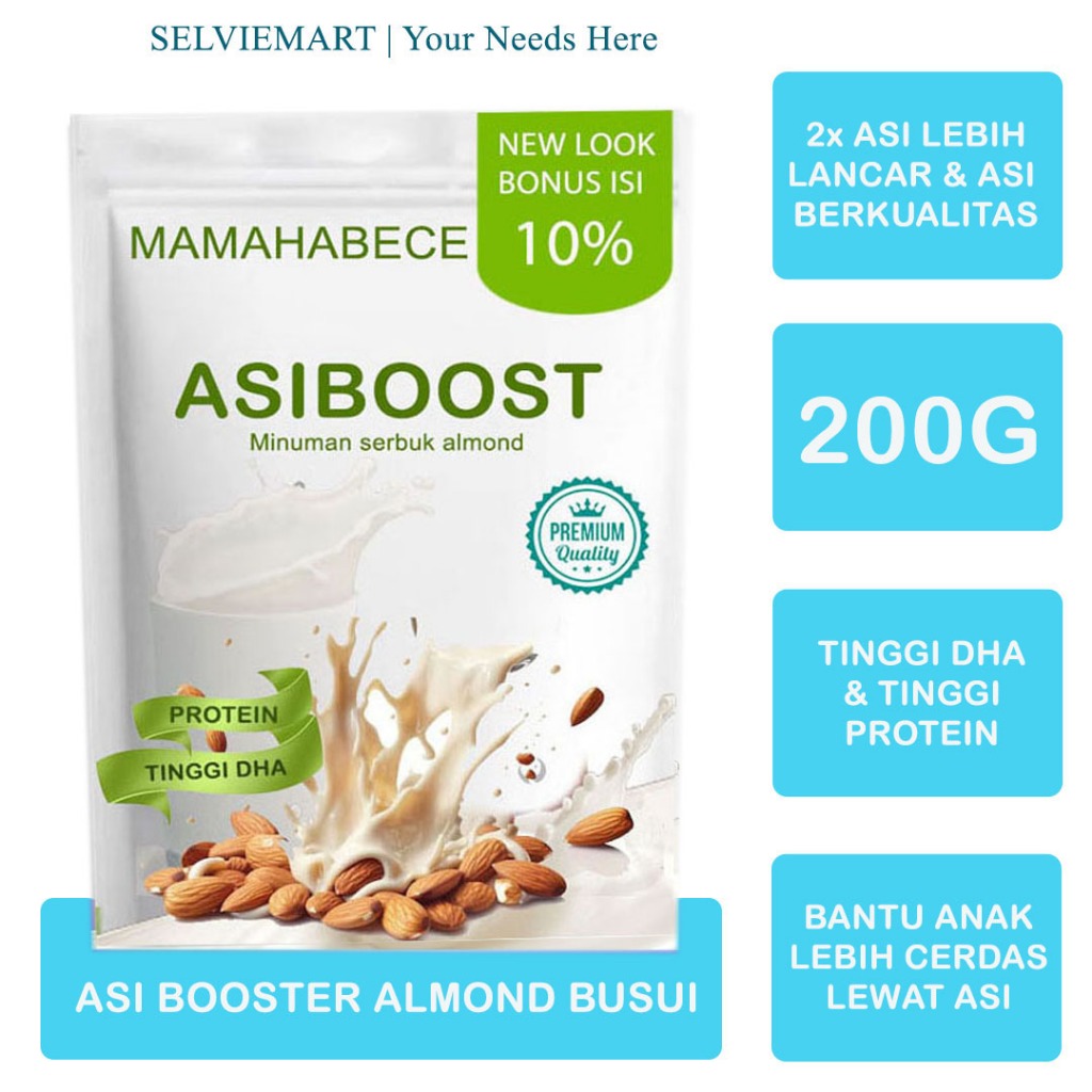 Susu Menyusui Almond Asi Booster Menyusui Pelancar Asi Boster Susu Pelancaran Asi Obat Pelancar Asi 