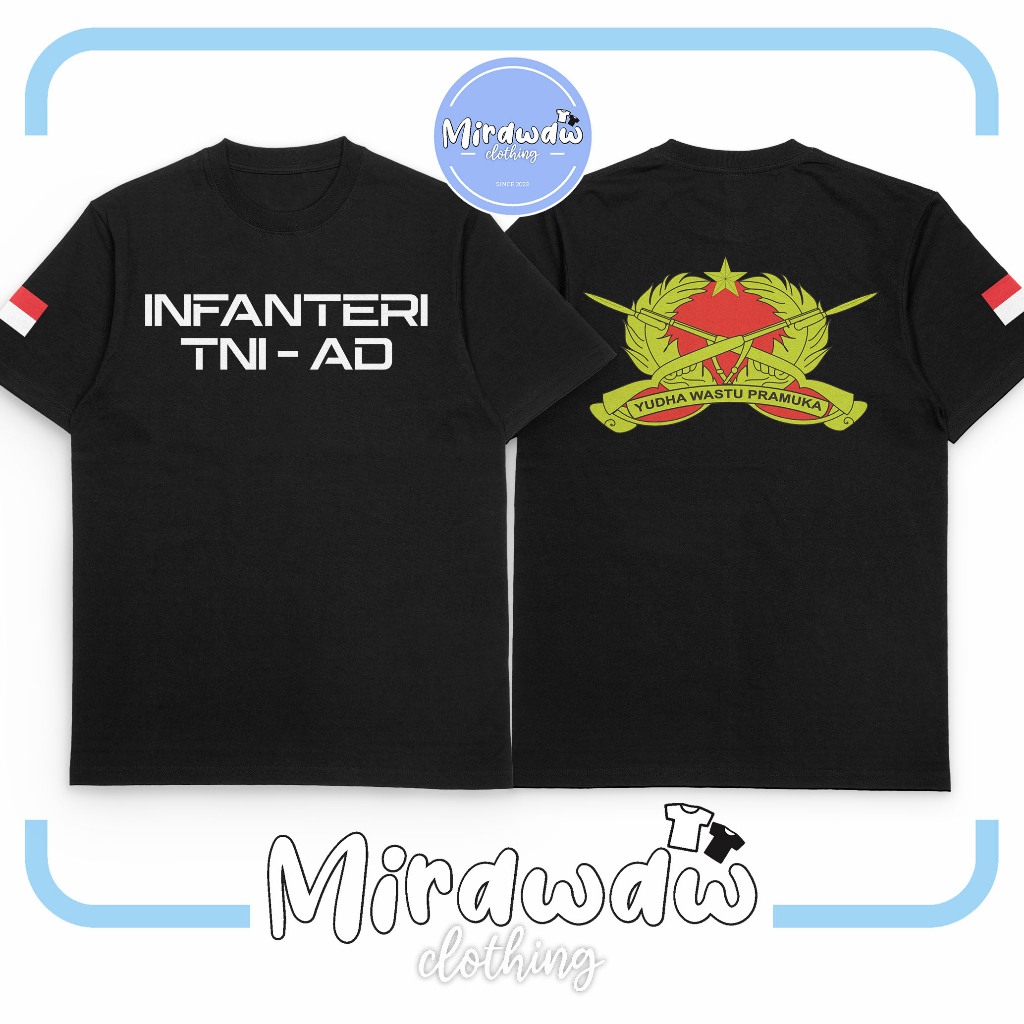 Kaos INFANTERI TNI AD Logo Db Terbaru Baju Distro