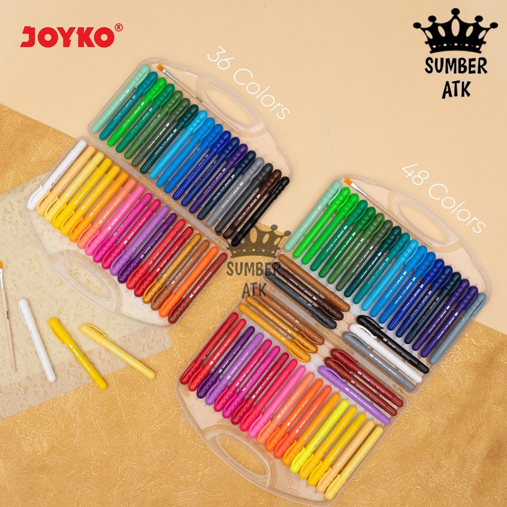 

Silky Crayon Krayon Halus Joyko SLC-A SLC-A-12 SLC-A-24 SLC-A-36 SLC-A-48 12 , 24 , 36 dan 48 Warna
