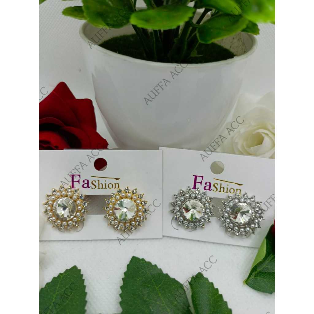 Anting Giwang Modern / Giwang Mutiara Berlian