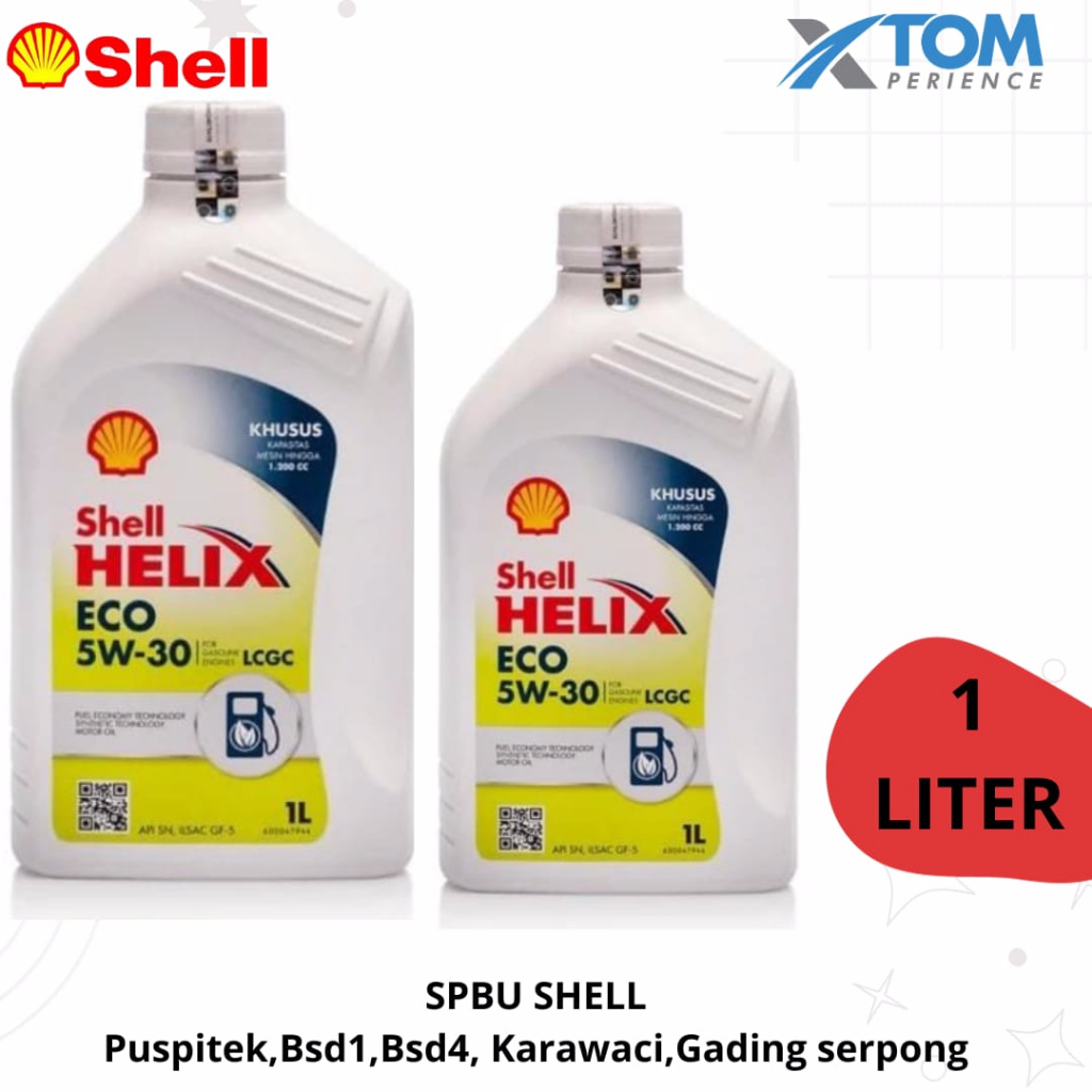 Oli Mesin Mobil LCGC Shell Helix ECO 5W-30 (1L)