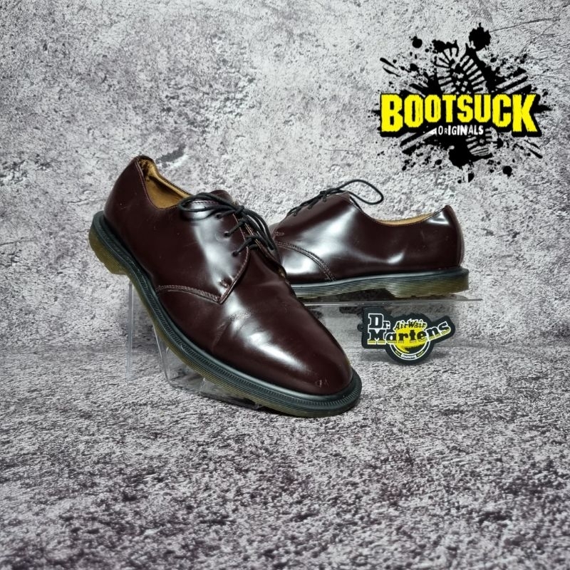 Dr Martens 1461 Burgundy 8UK Made in England MIE Docmart Dr.Martens Solovair Hawkins