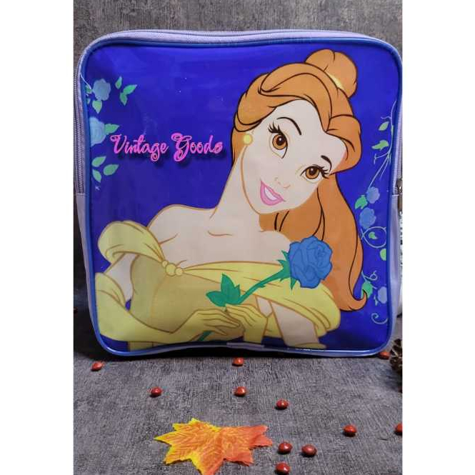 Vintage 90s Tas Ransel Sekolah TK PAUD Princess Belle