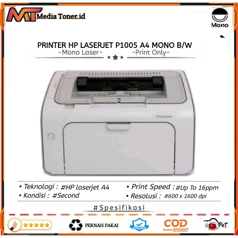 

Printer bekas hp laserjet P1005 berkualitas/bergaransi