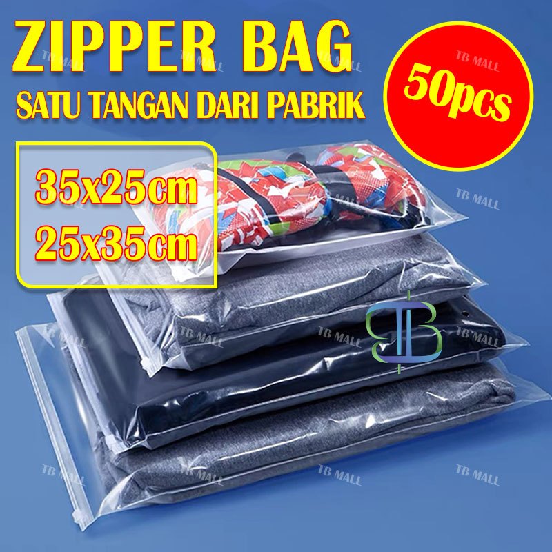 Zipper Bag / Zipper Storage Bag /35x25cm Landscape/25x35cm Potrait/ Zipper Lock / Travel Pouch Serbaguna / Zipper Pouch Traveling/ Tempat Penyimpanan Travel Serbaguna