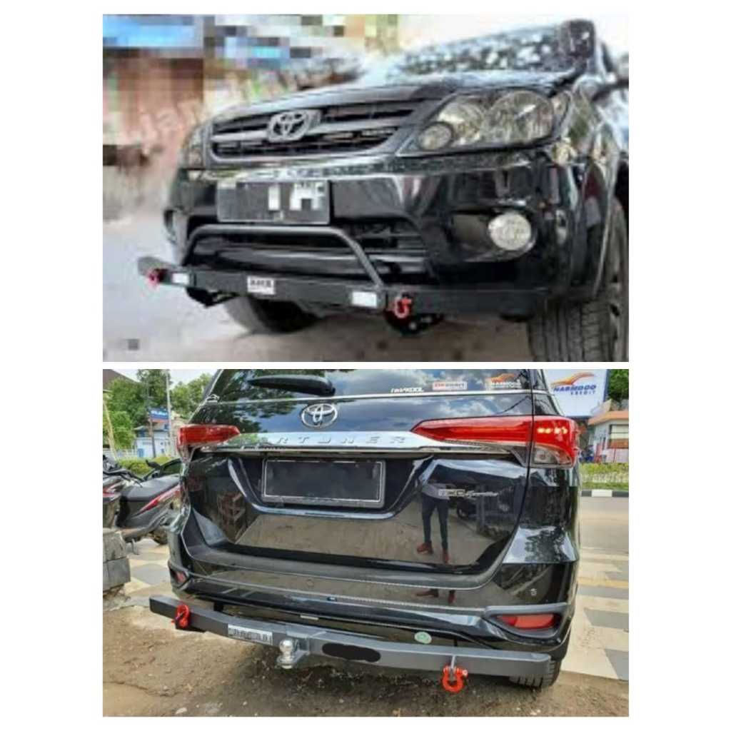 Paket Towing Belakang Dan Tanduk Depan Model Anting Mobil Fortuner