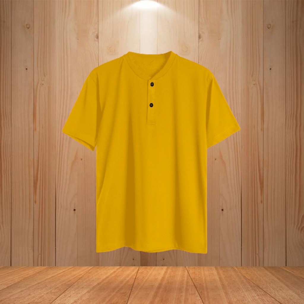 Kaos Polos Kancing Lengan Pendek Big Size SMLXL2XL3XL4XL5XL6XL