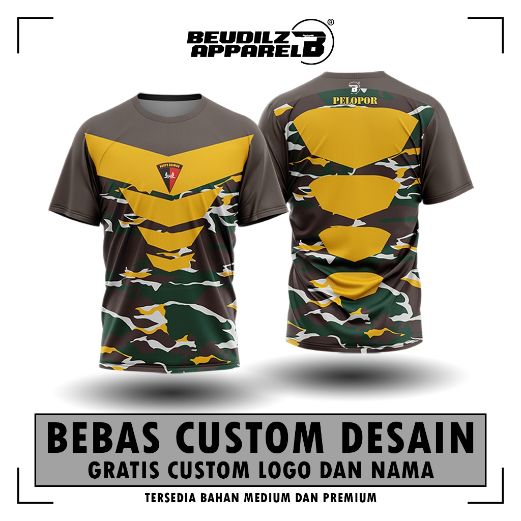 Jersey/kaos daleman seragam polisi Polri /Brimob/ Jersey olahraga original/Jersey latihan