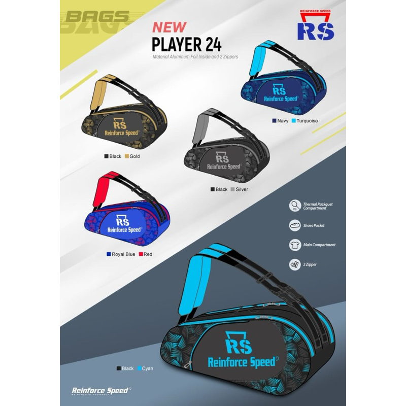 TAS BULUTANGKIS RS PLAYER 24 ORIGINAL THERMO 2 ZIPPER