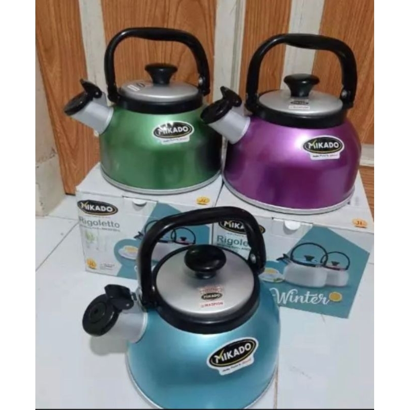 Maspion Teko Siul 3 Liter Teko Siul Bunyi Mikado Rigoletto/Ceret Bunyi Kettel Bunyi