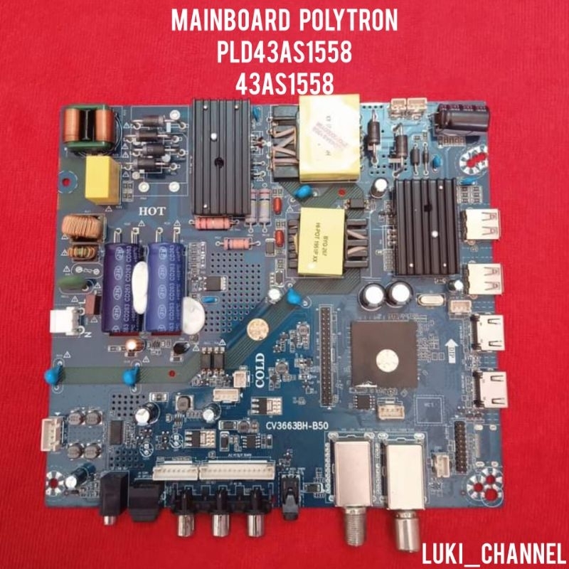 MB MAINBOARD TV LED POLYTRON PLD43AS1558 43AS1558