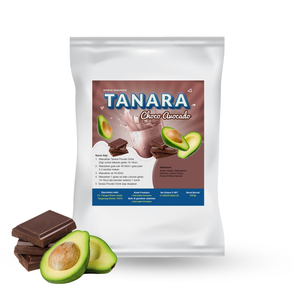 

Choco Avocado 1 Kg - Bubuk Minuman Coklat Alpukat - Ice Blend Bubble Drink - Tanara Powder