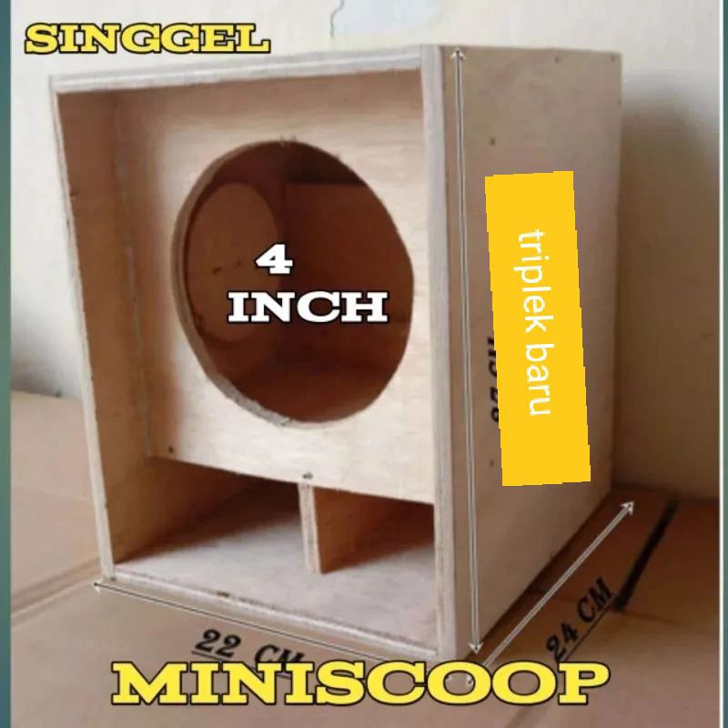 box speaker miniscoop 4 inch murah