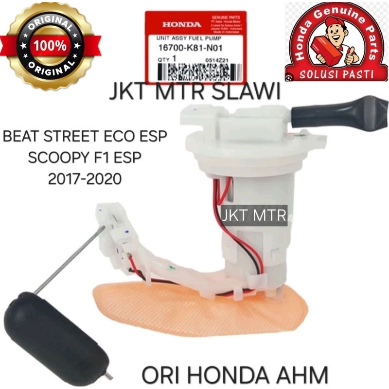 16700 K81 N01 Fuel pump beat esp scoopy esp 2017-2019 asli honda ahm, ori honda ahm, original honda
