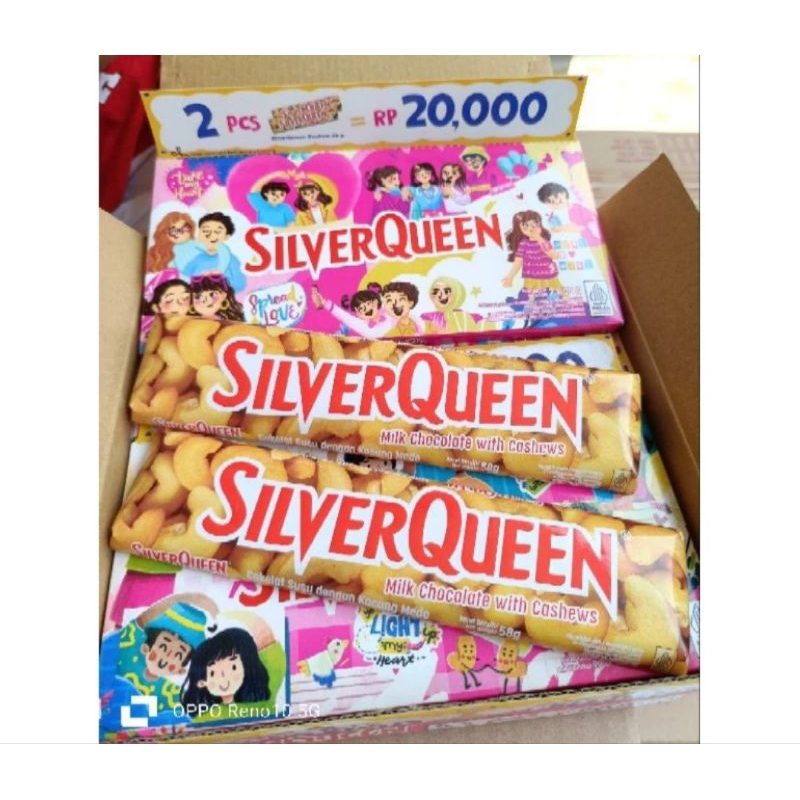 

Promo Buy 1 get 1 Silver queen 58gr