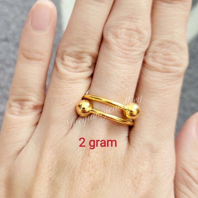cincin 2 gram emas muda polos boba