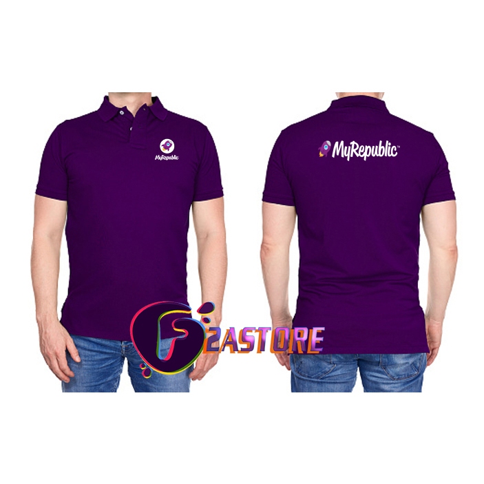 JUAL KAOS KERAH MODEL POLO MY REPUBLIC INTERNET TERBAIK TANPA BATAS - BINADES