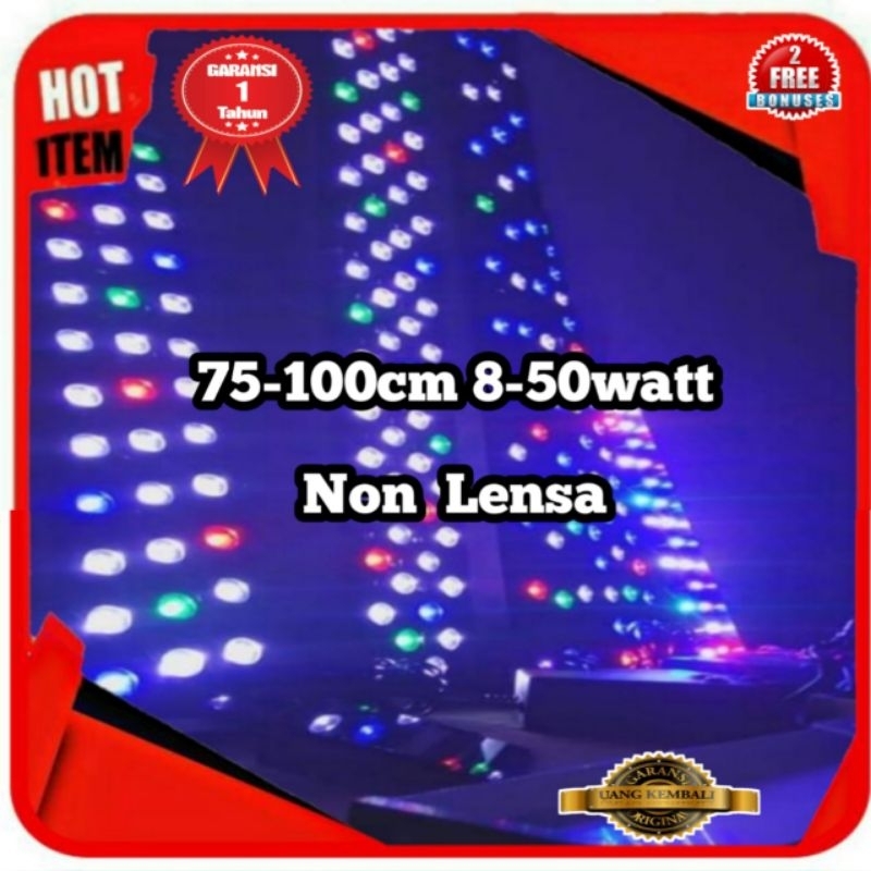 Lampu hpl LED aquascape ikan hias aquarium 75-100cm 8watt-50watt