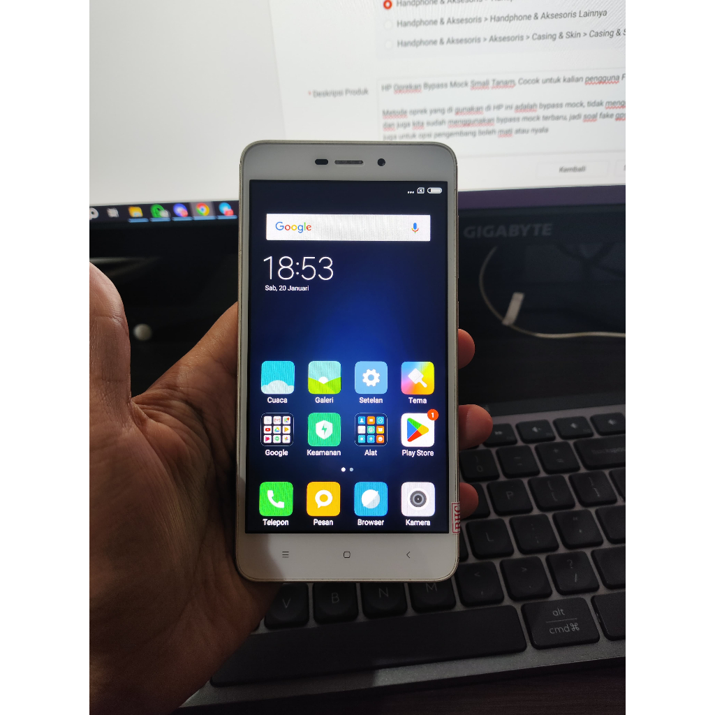 HP ABSENSI DAN OJOL FAKE GPS FULL SETTING REDMI 4A 2/16