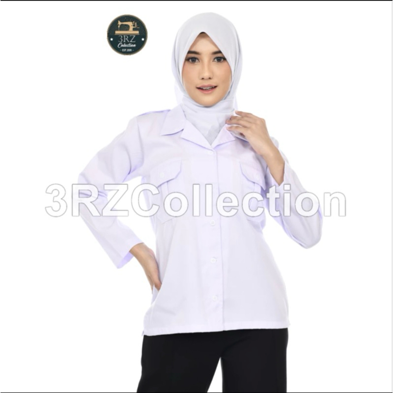 Baju Dinas Putih pria wanita Baju Putih PNS/ASN, Guru, Kemeja kerja wanita, Baju Pdh Putih
