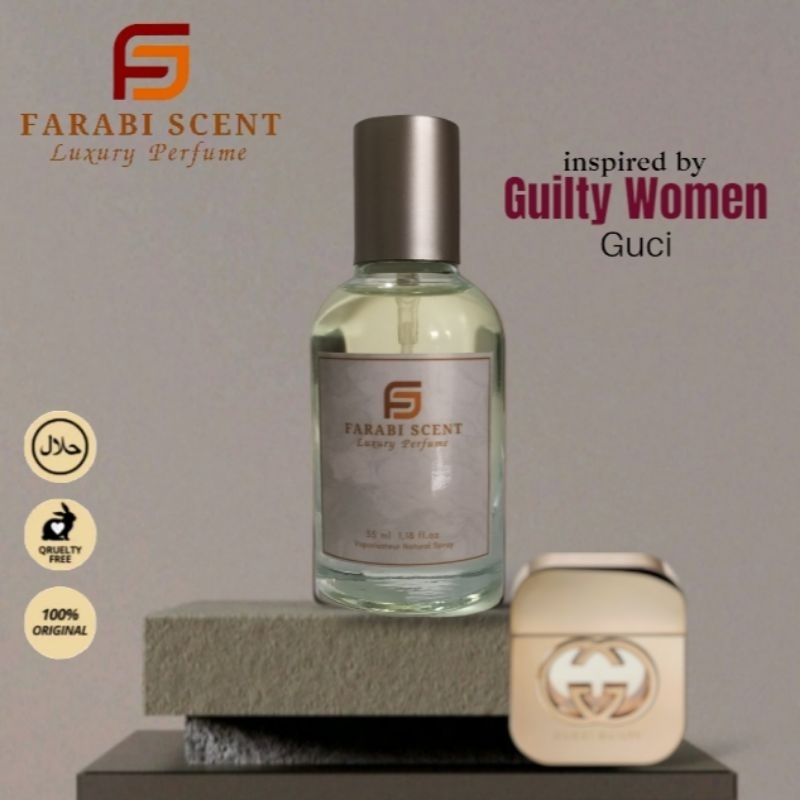 Farabi Scent Eau De Parfum GCi Guilty Women . Parfum Wanita Pria Tahan Lama . Aroma Fresh Floral Man