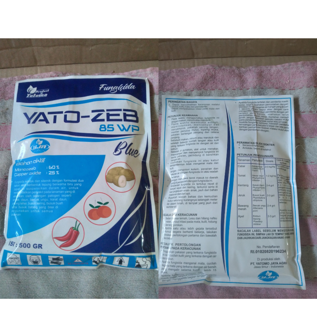 Fungisida Yato-Zeb Mancozeb + Tembaga 25%