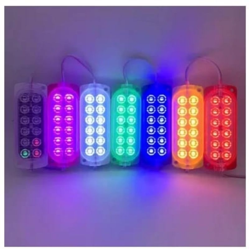 LAMPU KOLONG MODUL LED 12 MAGA 12V 24V 12 24 VOLT ULTRASONIC 12VOLT 24VOLT 12 TITIK MATA LAMPU BELAK