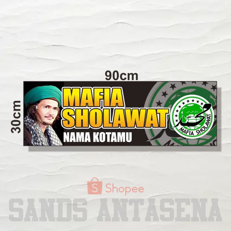 BANER MAFIA SHOLAWAT BISA CUSTOM BANNER SHOLAWAT BANER PRINTING BANER CUSTOM BANER MAFIS BANER