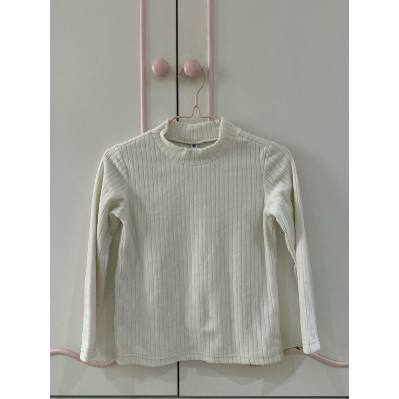 (KIDS) Preloved Uniqlo White Turtleneck | Baju Second