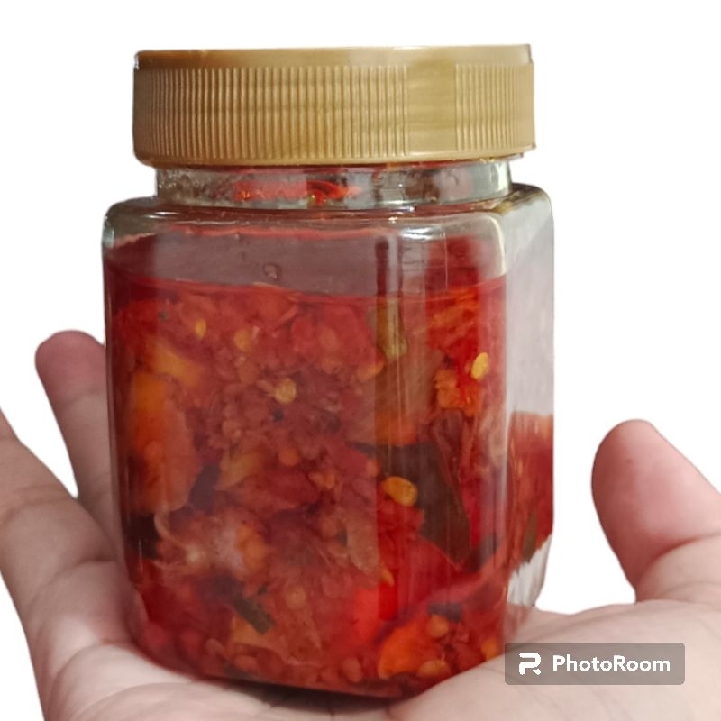 

Sambal cumi pedas kemasan 150ml tanpa bahan pengawet