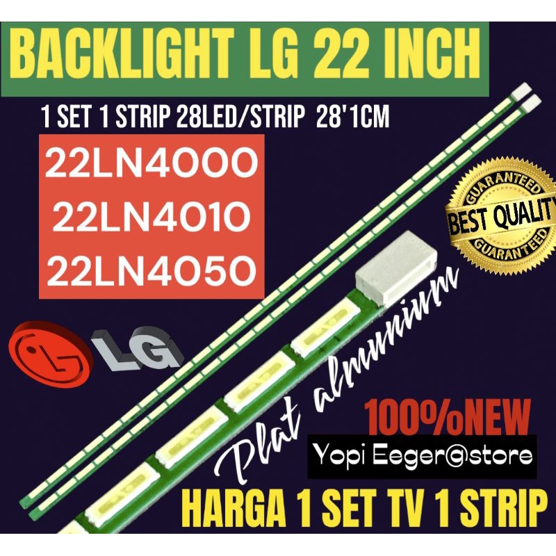 BACKLIGHT TV LCD LED LG 22 INCH 22LN4000- 22LN4010- 22LN4050 BACKLIGHT TV LCD LED 22 INCH