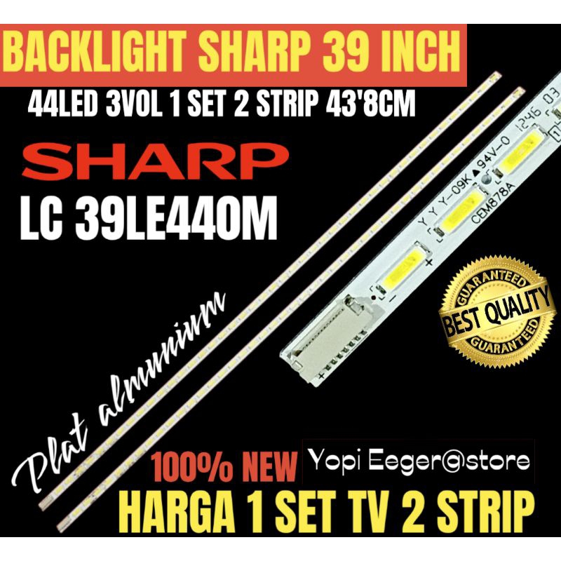 BACKLIGHT TV LCD LED SHARP 39 INCH LC39LE440M BACKLIGHT TV 39 INCH SHARP