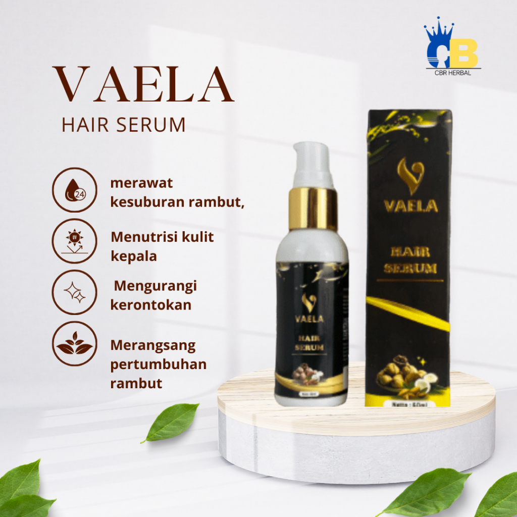 Vaela Hair Serum Penumbuh Rambut Mengatasi Rambut Rontok BPOM