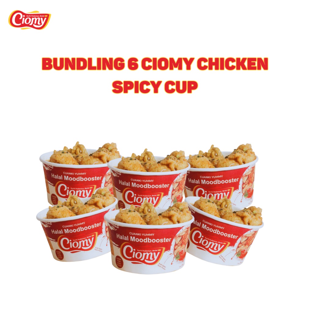 

Promo Hari Ini CIOMY Paket Bundling 6 Cuanki Chicken Spicy Cup