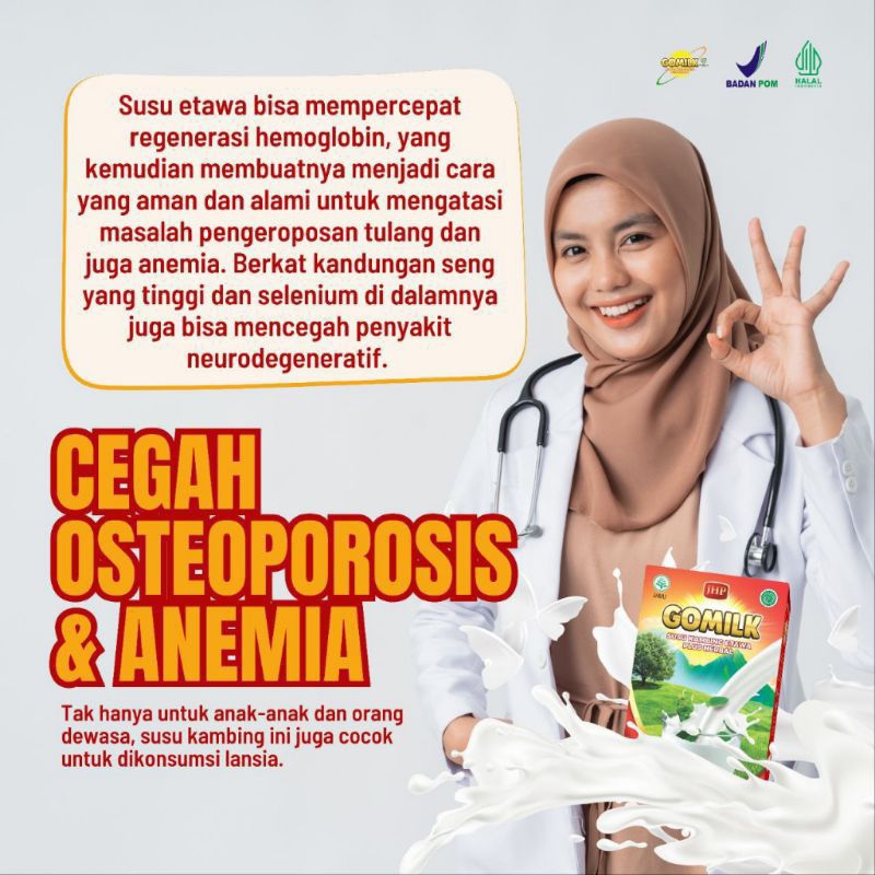 

susu kambing etawa gomilk plus herbal