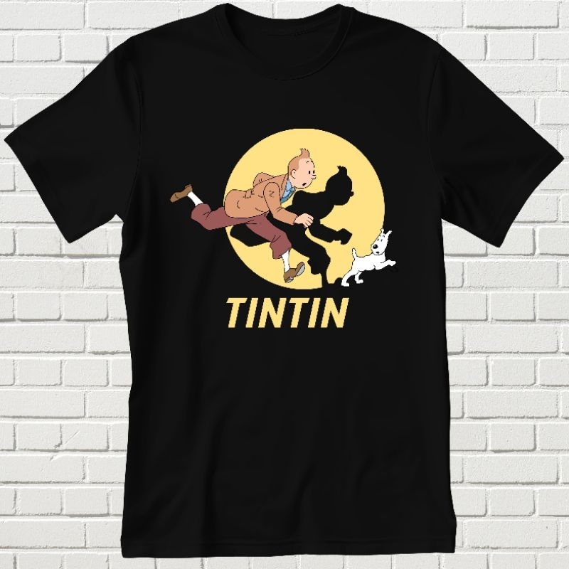 BAJU KAOS DEWASA TINTIN TSHIRT UNISEX || BAJU KAOS || KAOS || KAOS DISTRO