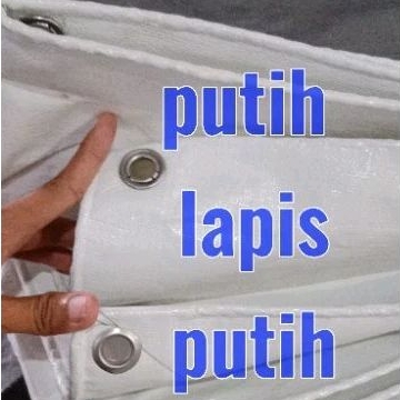 terpal korea putih tebal a12 harga meteran (1x1)  bisa pesan ukuran sesuai kebutuhan