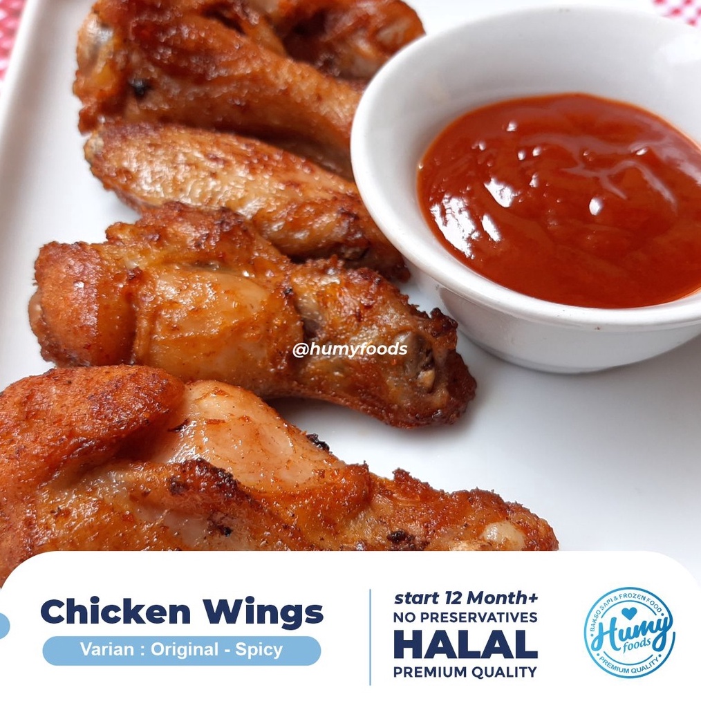 

1212 Terlaris CHICKEN WINGS PREMIUM 5gr Halal tanpa pengawet grosir