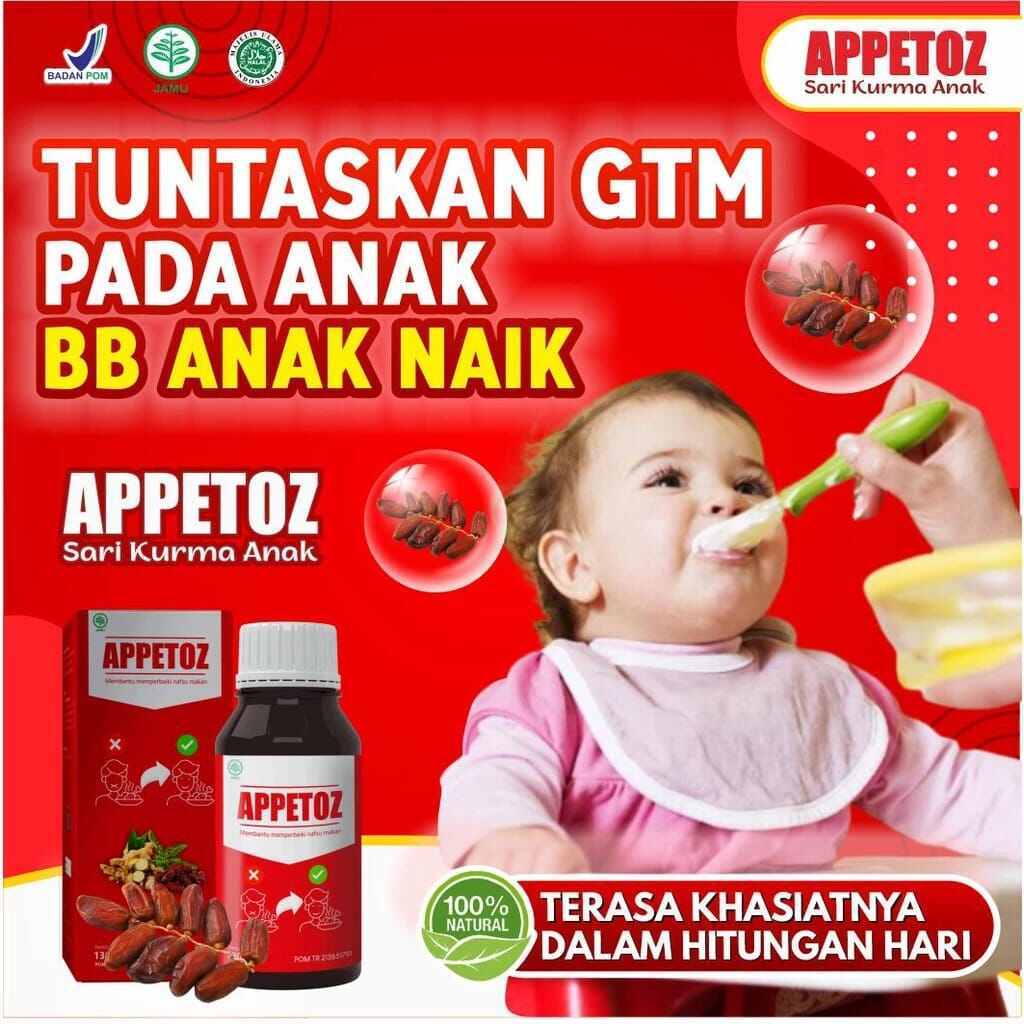 

Appetoz Sari Kurma Anak - Nafsu Makan Meningkat Dalam 7 Hari | 130ml